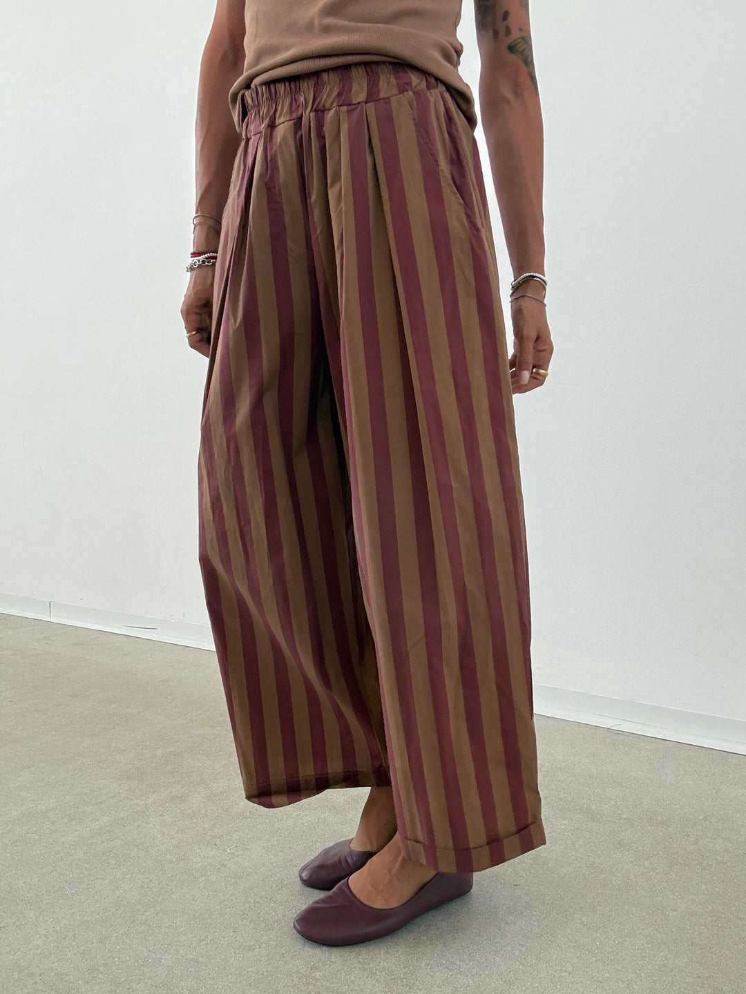 PANTALONE OLIMPIA RIGA BISCOTTO/VINO