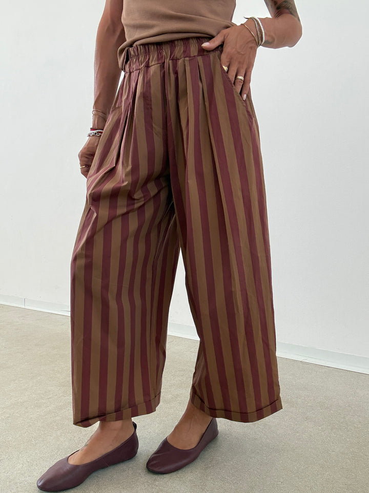 PANTALONE OLIMPIA RIGA BISCOTTO/VINO