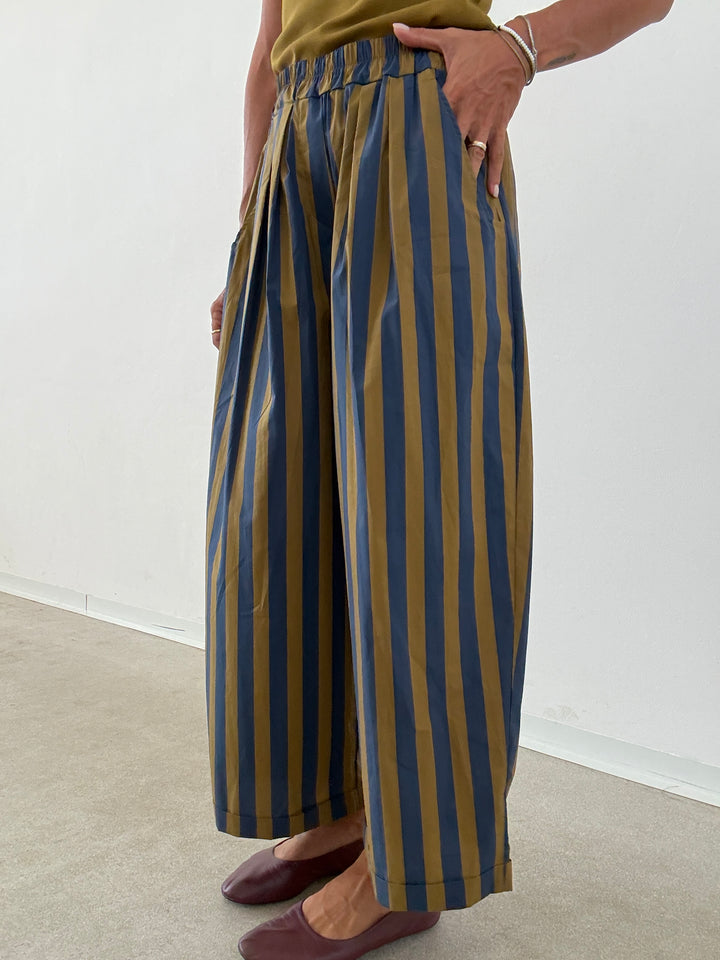 PANTALONE OLIMPIA RIGA BLU/OLIVA
