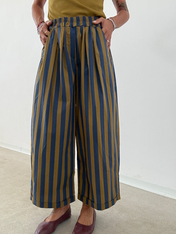 PANTALONE OLIMPIA RIGA BLU/OLIVA