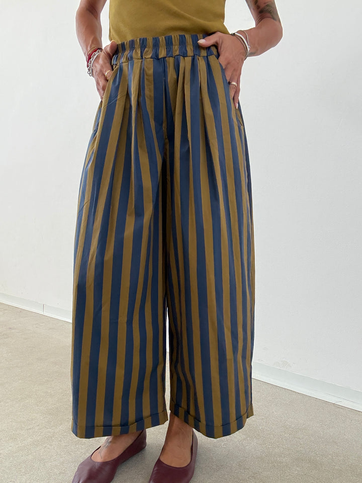 PANTALONE OLIMPIA RIGA BLU/OLIVA