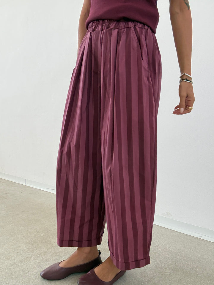 PANTALONE OLIMPIA RIGA VINO/MALVA