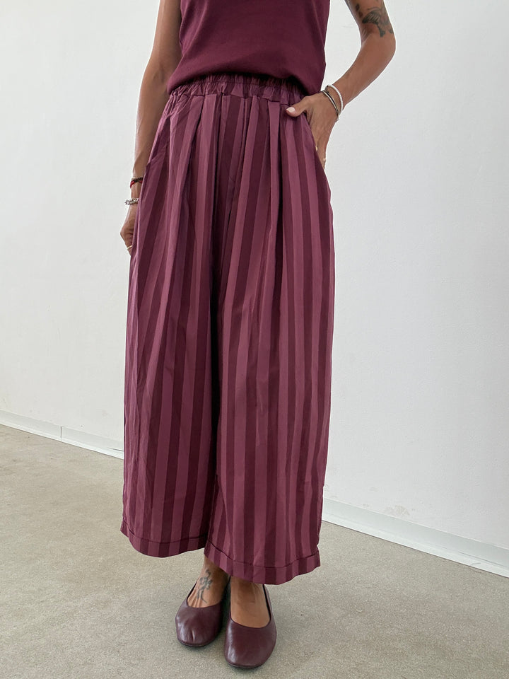 PANTALONE OLIMPIA RIGA VINO/MALVA