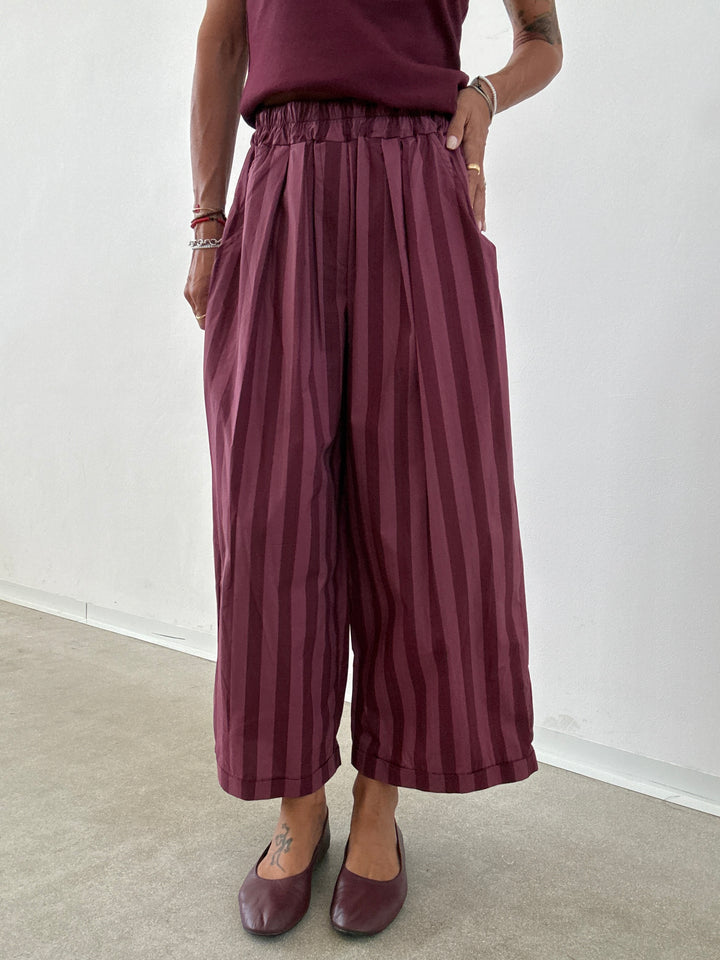 PANTALONE OLIMPIA RIGA VINO/MALVA