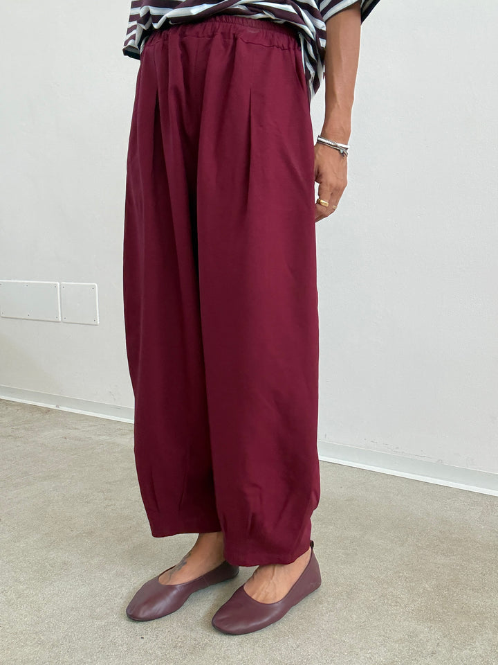 PANTA ALICE LINO VISCOSA RED BUD