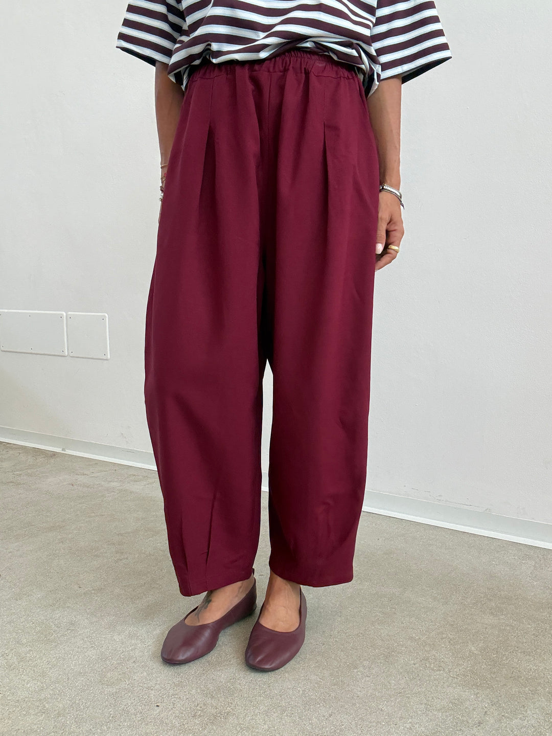 PANTA ALICE LINO VISCOSA RED BUD