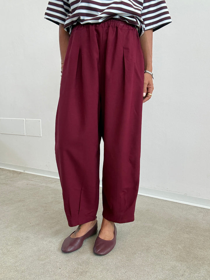 PANTA ALICE LINO VISCOSA RED BUD