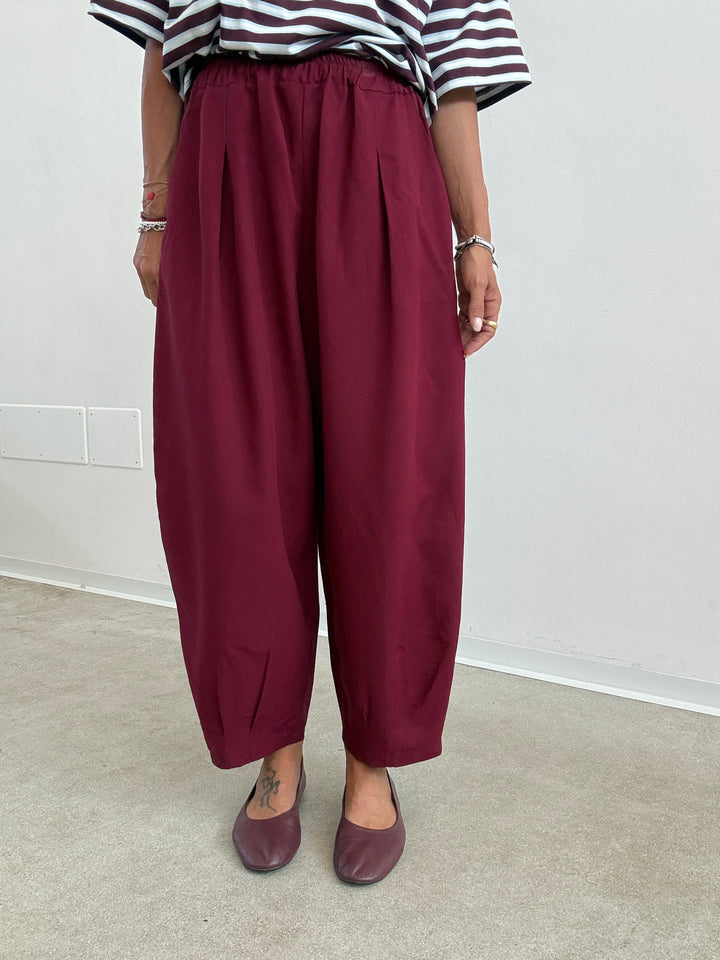 PANTA ALICE LINO VISCOSA RED BUD