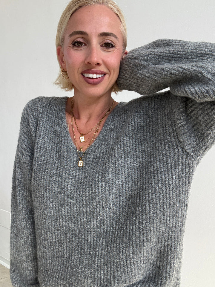 PULL MEGAN V MIDGREY