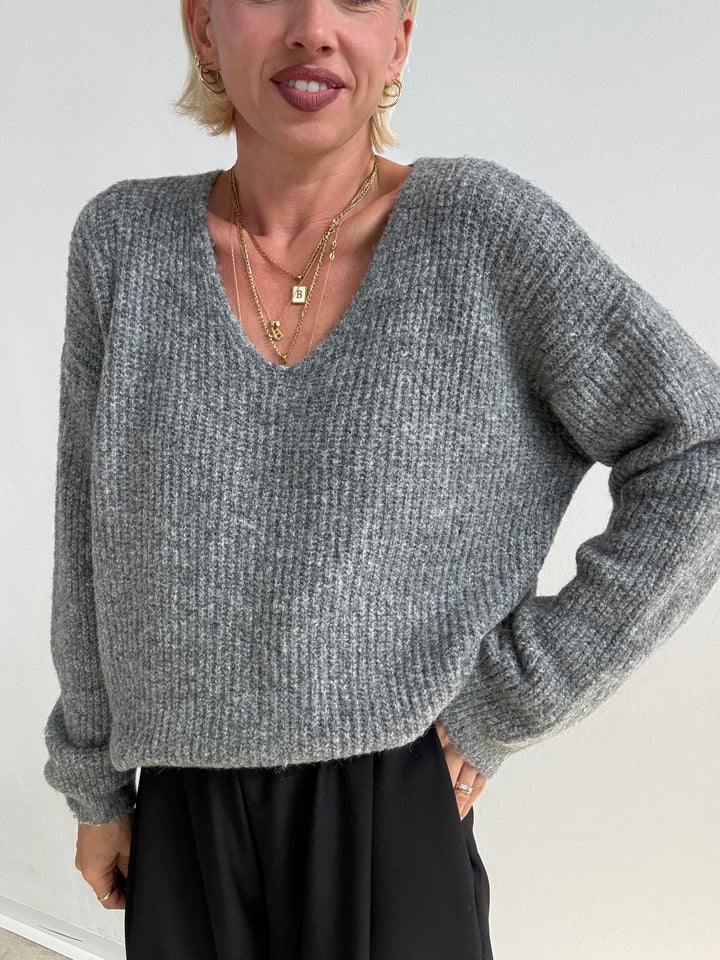 PULL MEGAN V MIDGREY