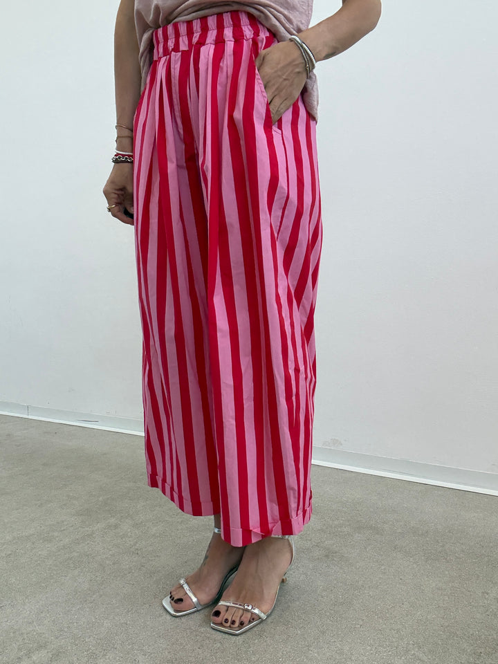 PANTALONE OLIMPIA RIGA ROSA ROSSO