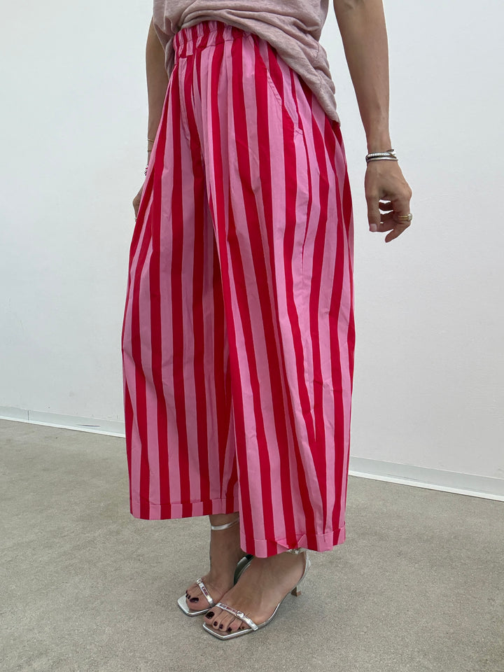 PANTALONE OLIMPIA RIGA ROSA ROSSO