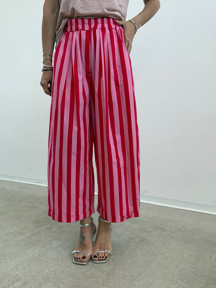 PANTALONE OLIMPIA RIGA ROSA ROSSO