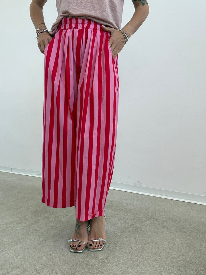 PANTALONE OLIMPIA RIGA ROSA ROSSO