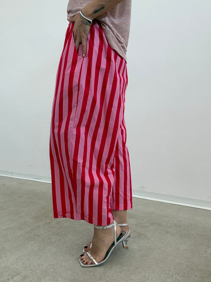 PANTALONE OLIMPIA RIGA ROSA ROSSO