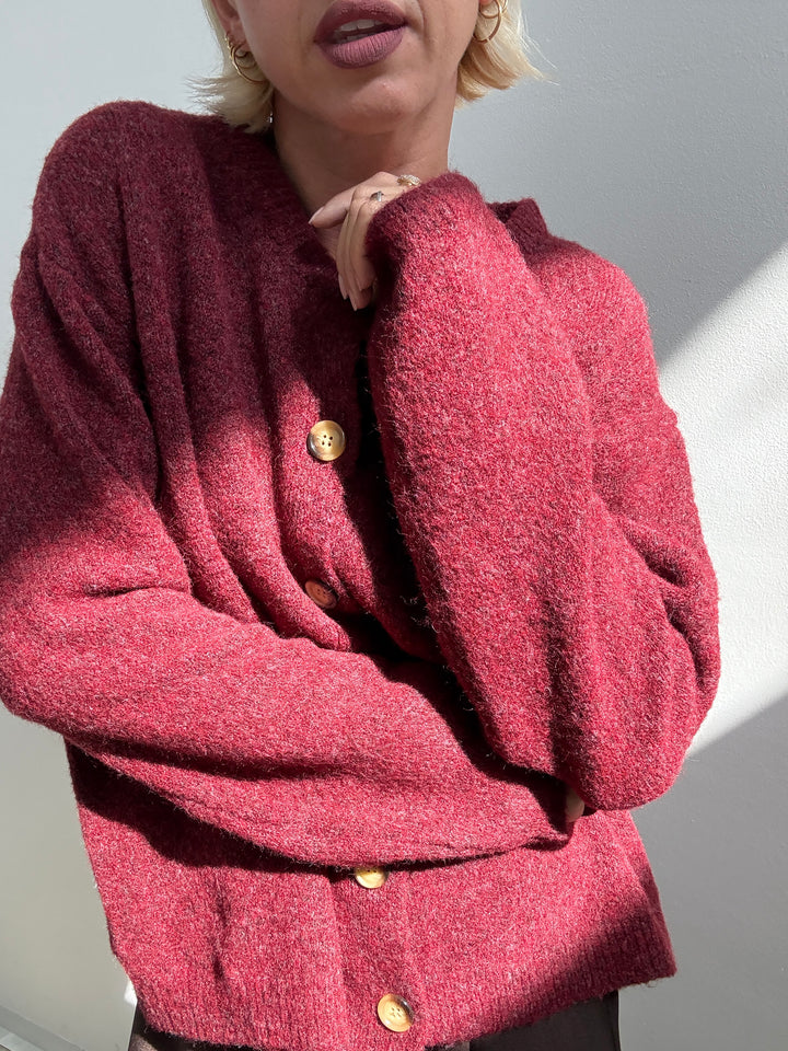 CARDIGAN LUNA ROSSO
