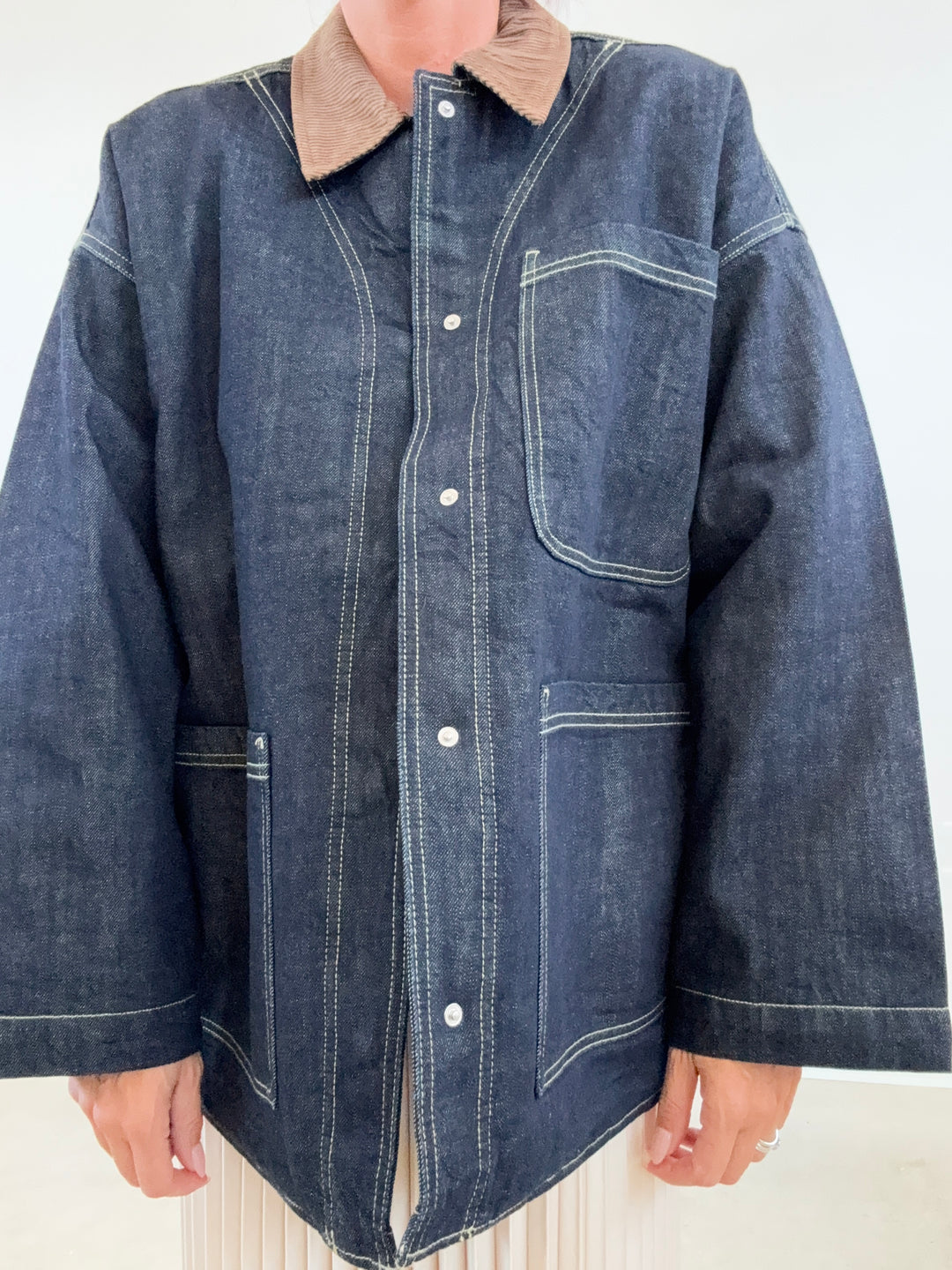 GIUBBINO DENIM COLLETTO VELVET