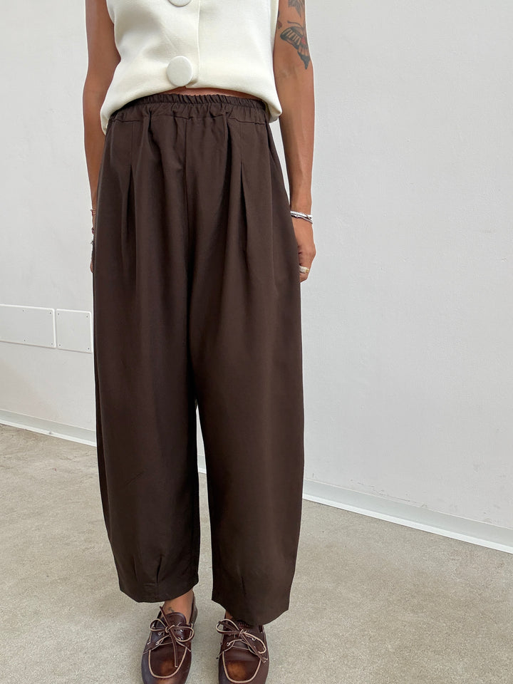 PANTA ALICE LINO VISCOSA ESPRESSO