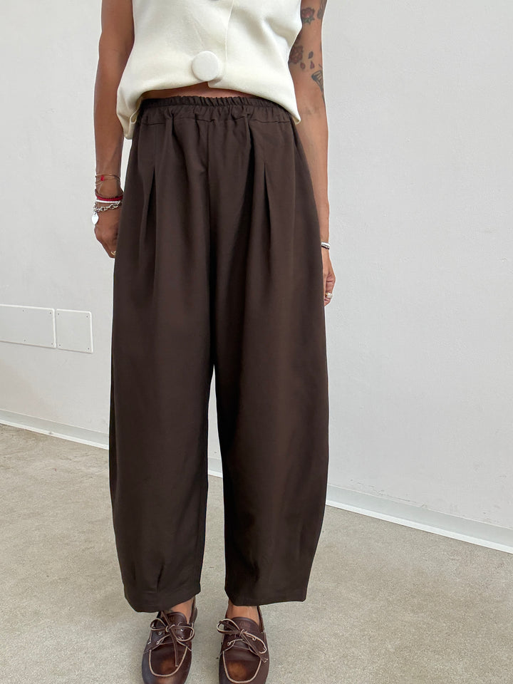 PANTA ALICE LINO VISCOSA ESPRESSO