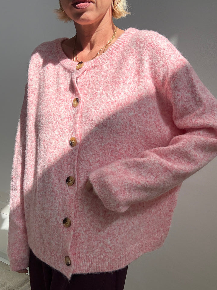 CARDIGAN LUNA ROSA FRAGOLA