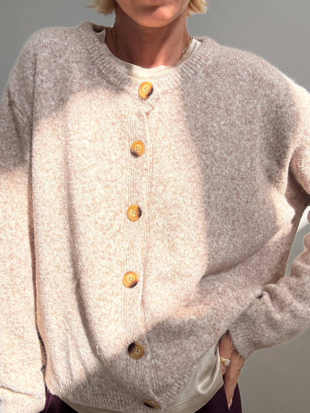 CARDIGAN LUNA BEIGE