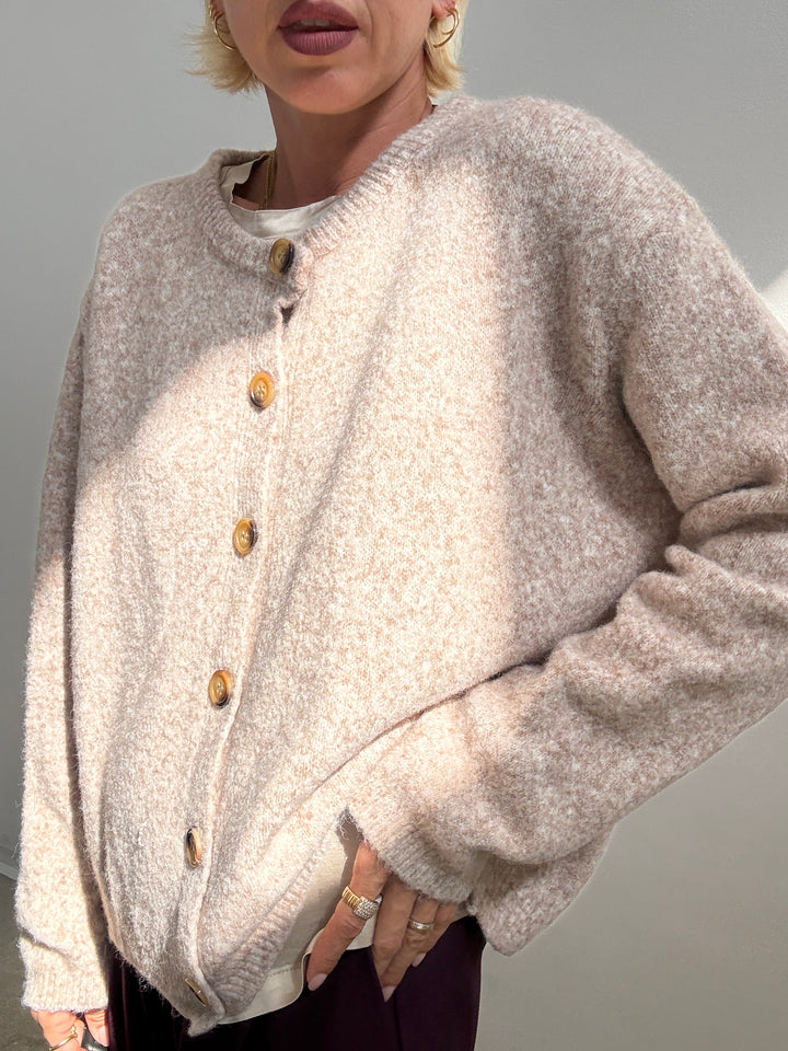 CARDIGAN LUNA BEIGE