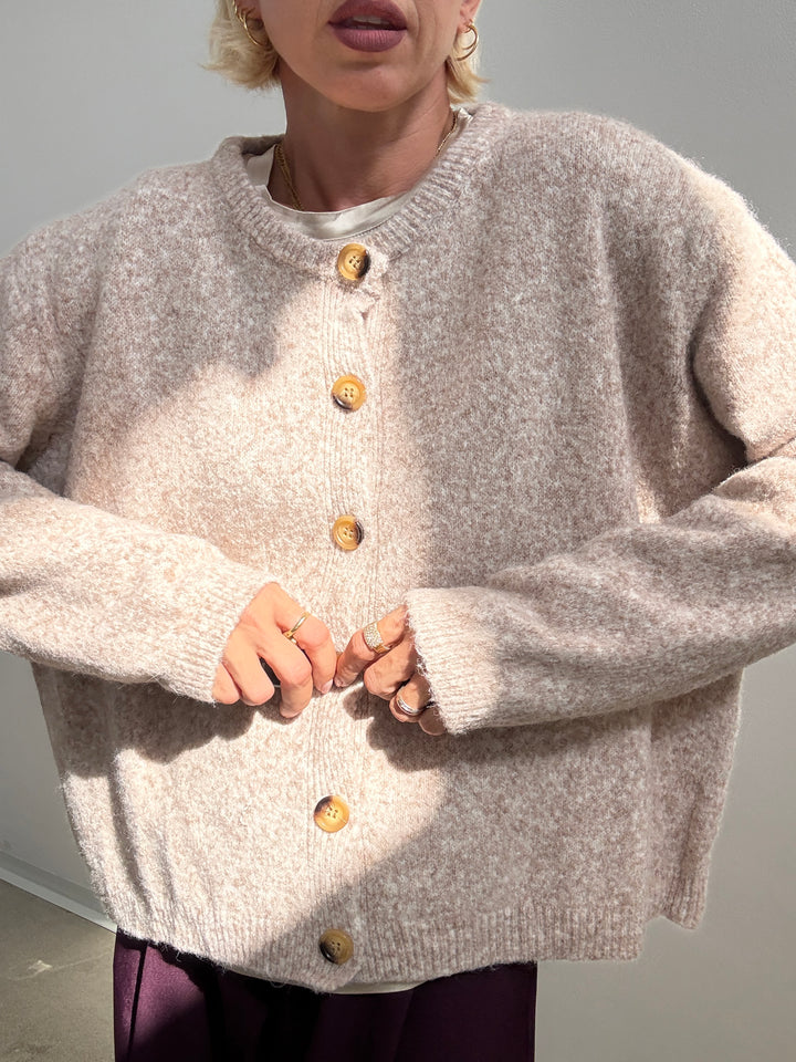 CARDIGAN LUNA BEIGE
