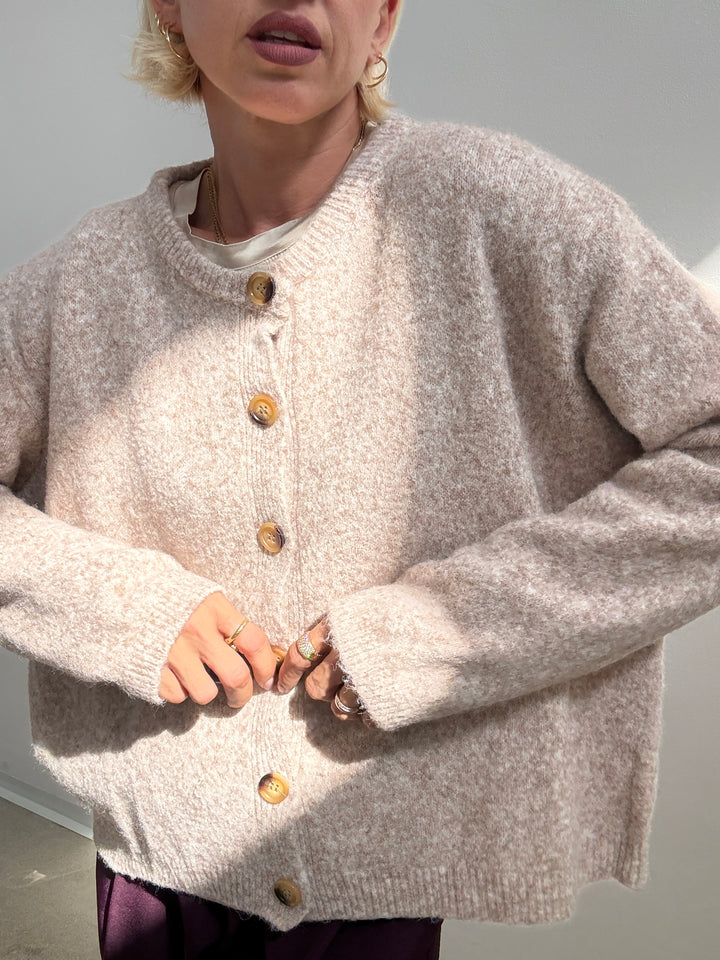 CARDIGAN LUNA BEIGE