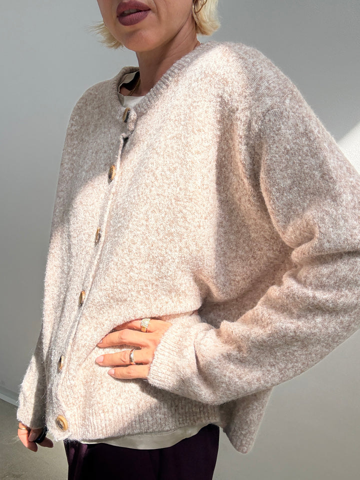 CARDIGAN LUNA BEIGE