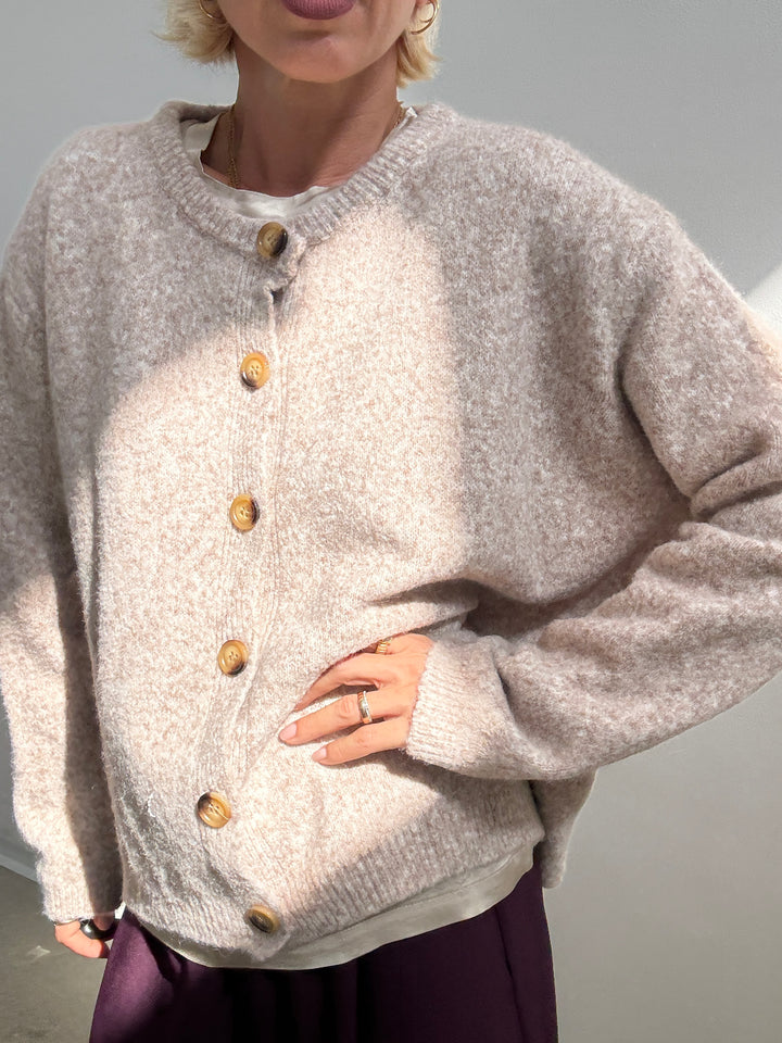 CARDIGAN LUNA BEIGE