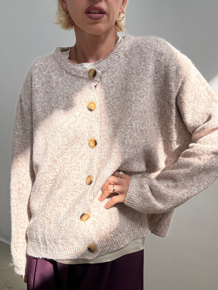 CARDIGAN LUNA BEIGE