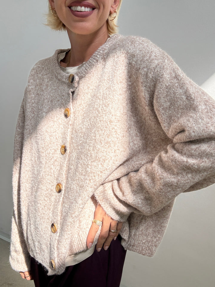 CARDIGAN LUNA BEIGE