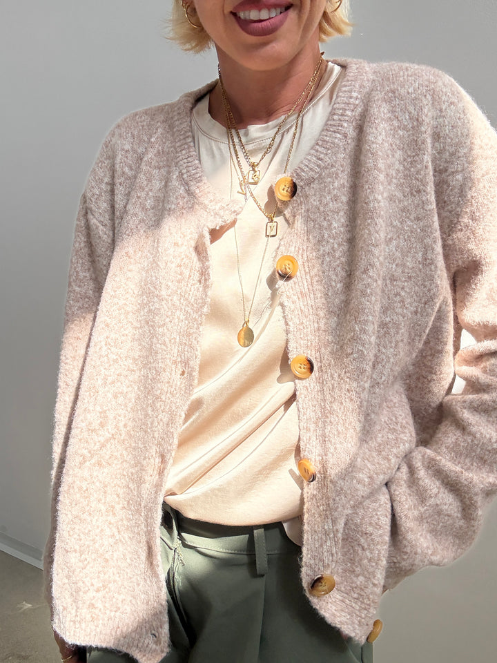 CARDIGAN LUNA BEIGE