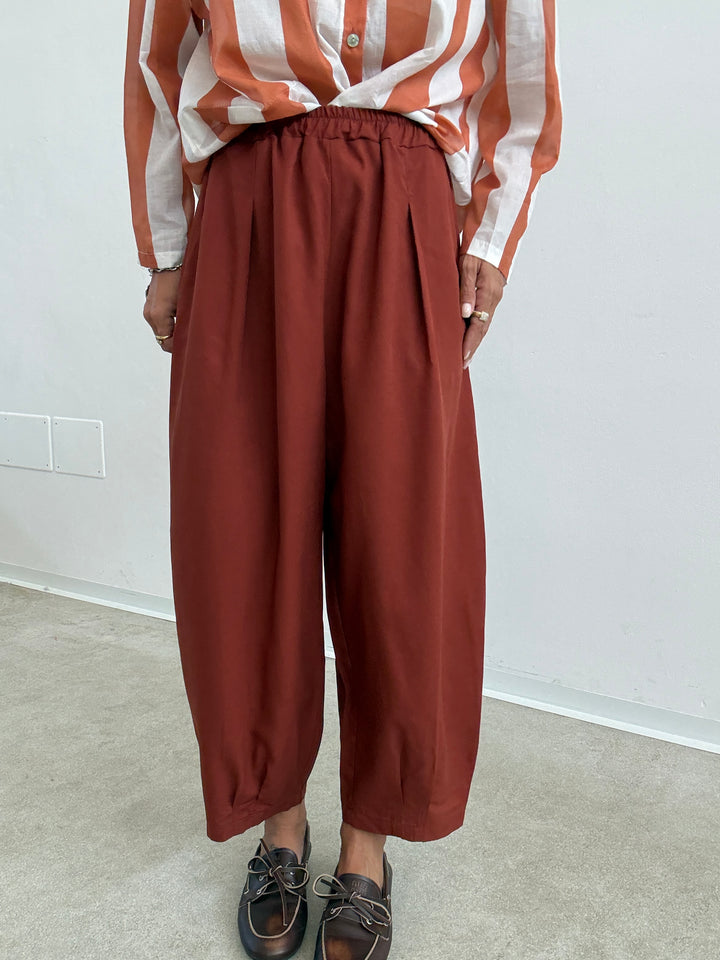 PANTA ALICE LINO VISCOSA RUST