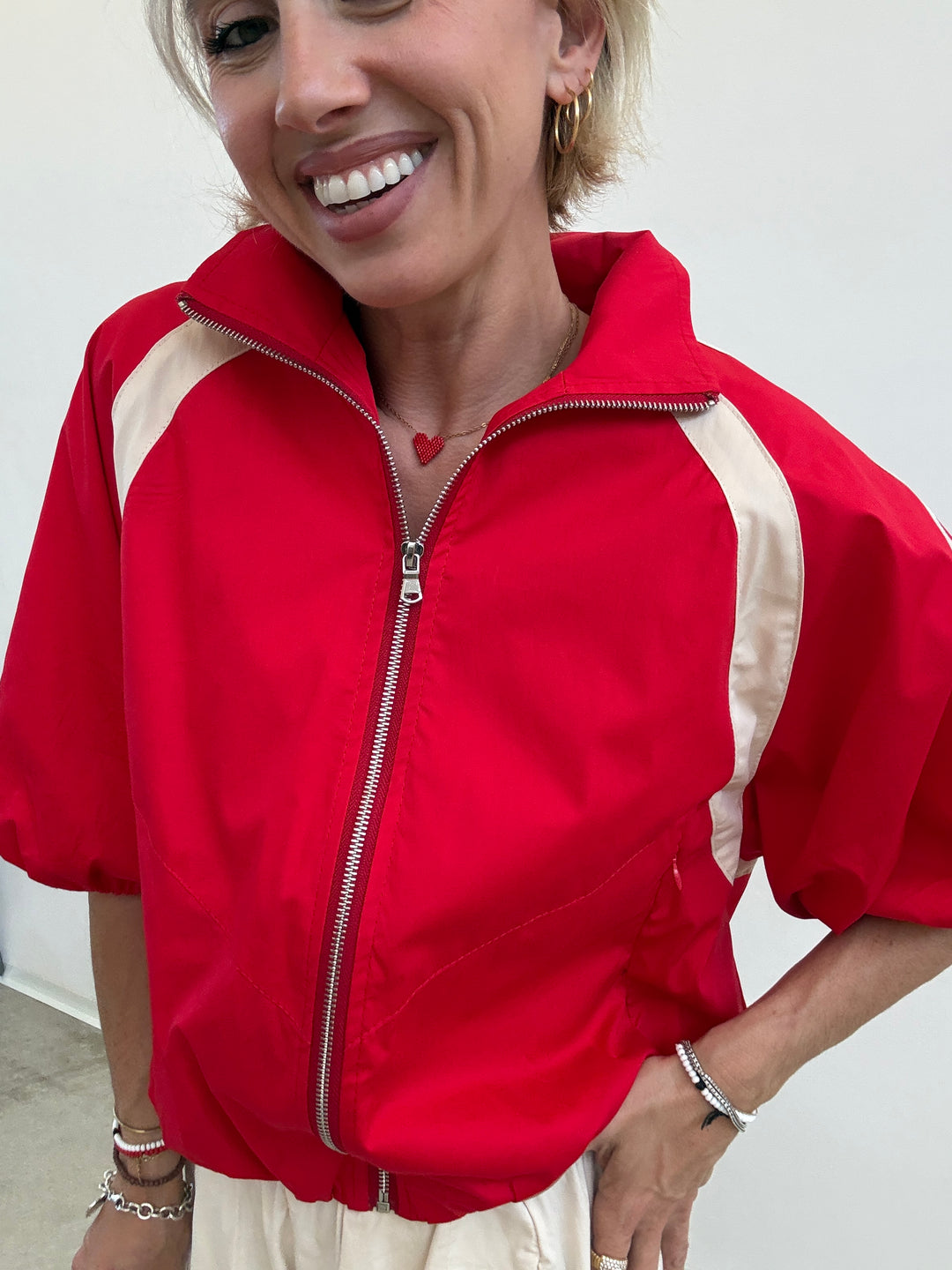 GIACCA SPORTY ROSSO