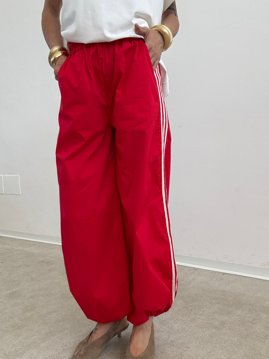 PANTA SPORTY ROSSO