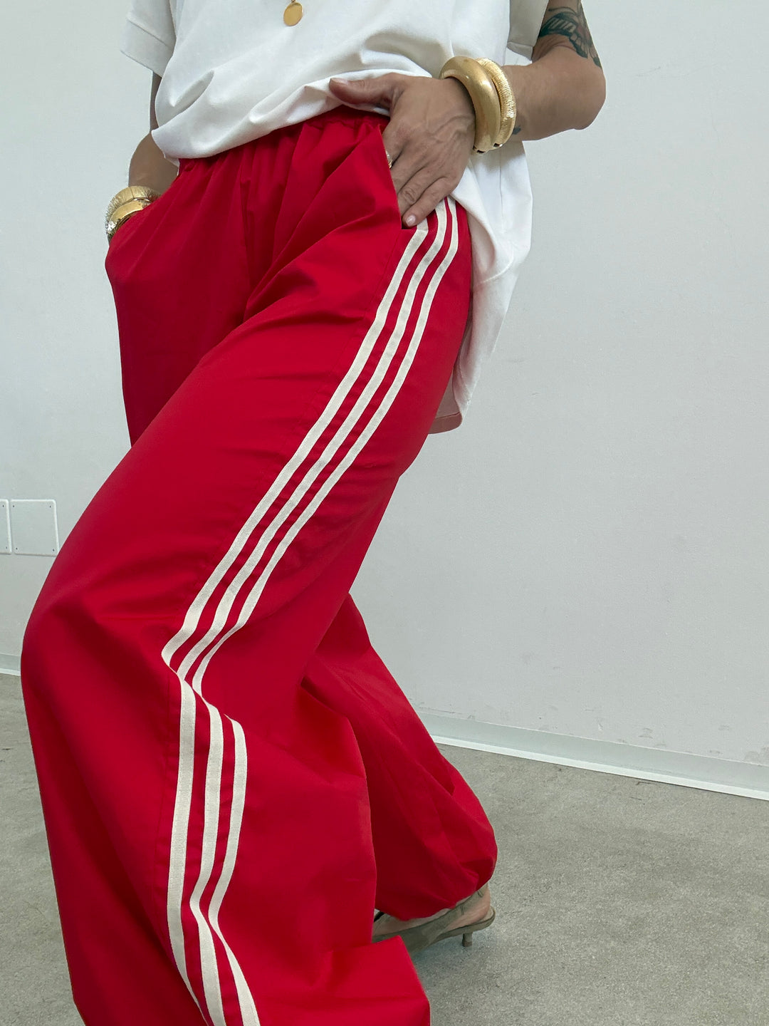 PANTA SPORTY ROSSO