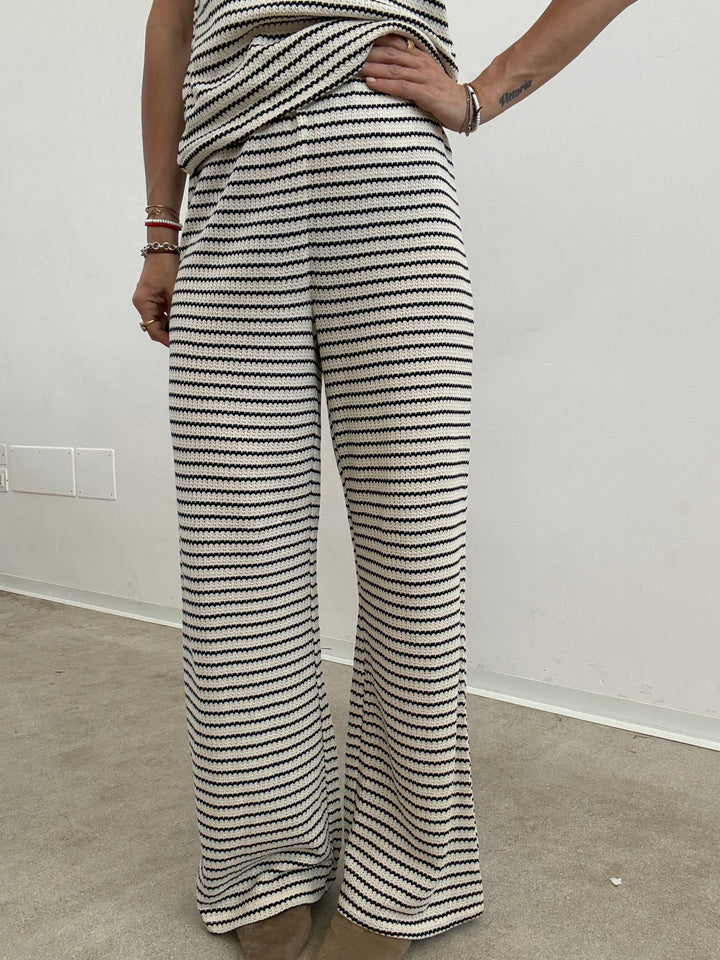 PANTA OLIVIA RIGA PANNA/NERO