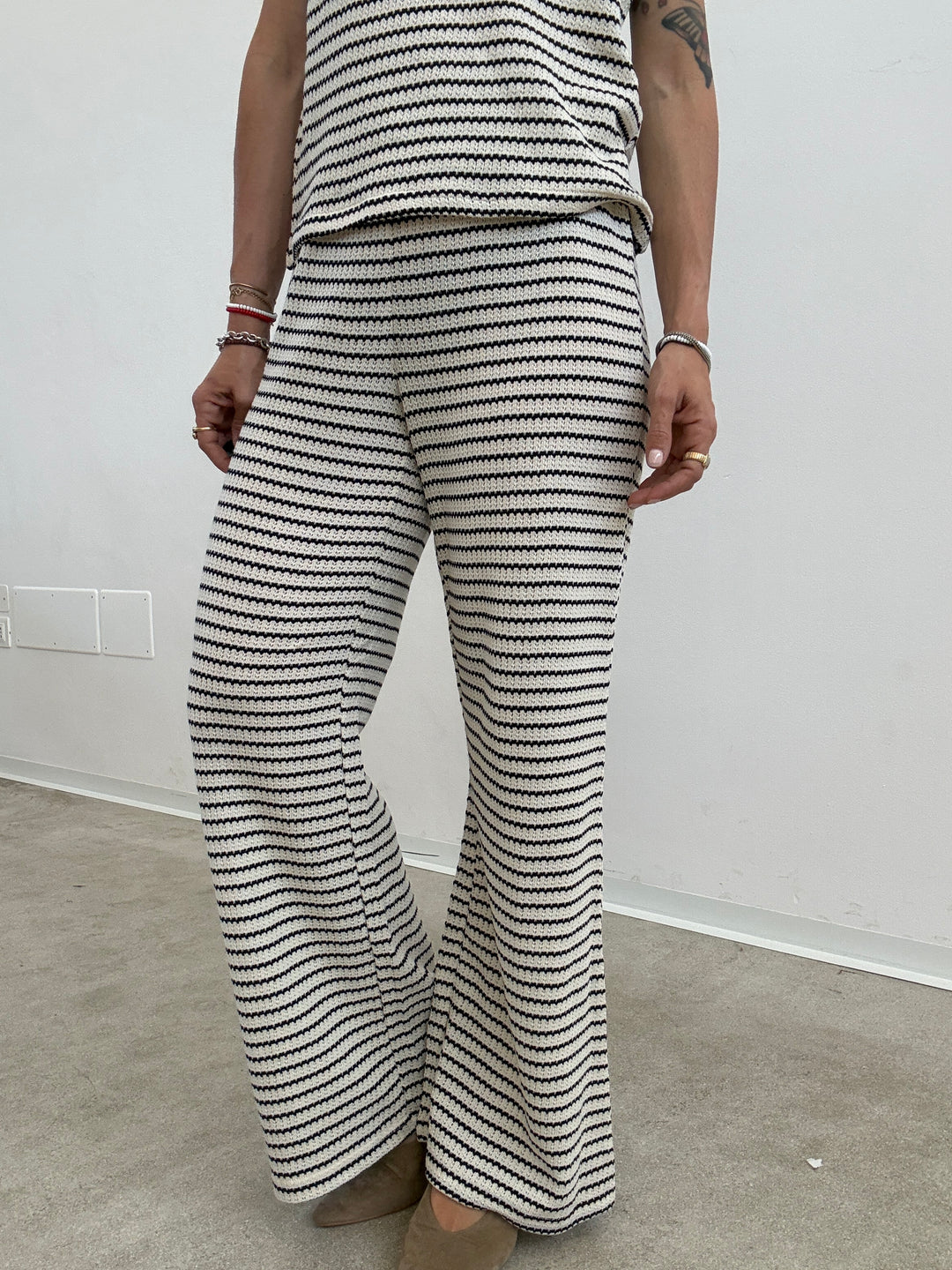 PANTA OLIVIA RIGA PANNA/NERO