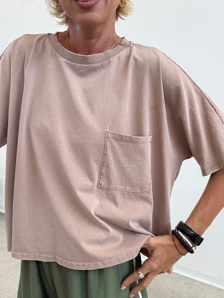 TSHIRT SCATOLA STONE SABBIA