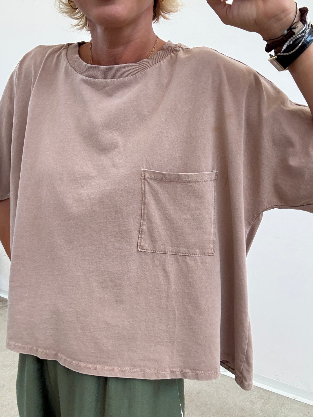 TSHIRT SCATOLA STONE SABBIA