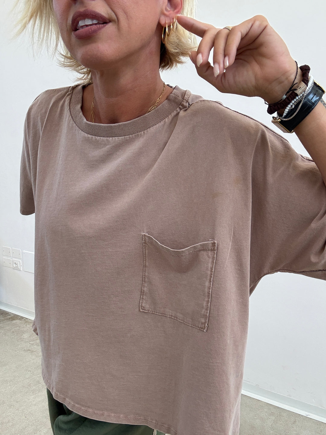 TSHIRT SCATOLA STONE SABBIA