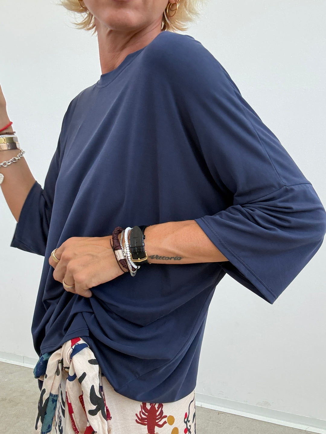 TSHIRT MODAL BLU NAVY