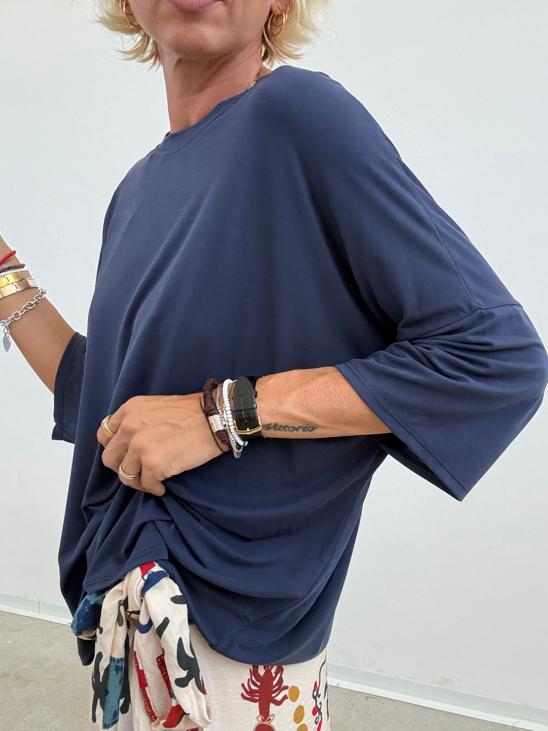 TSHIRT MODAL BLU NAVY