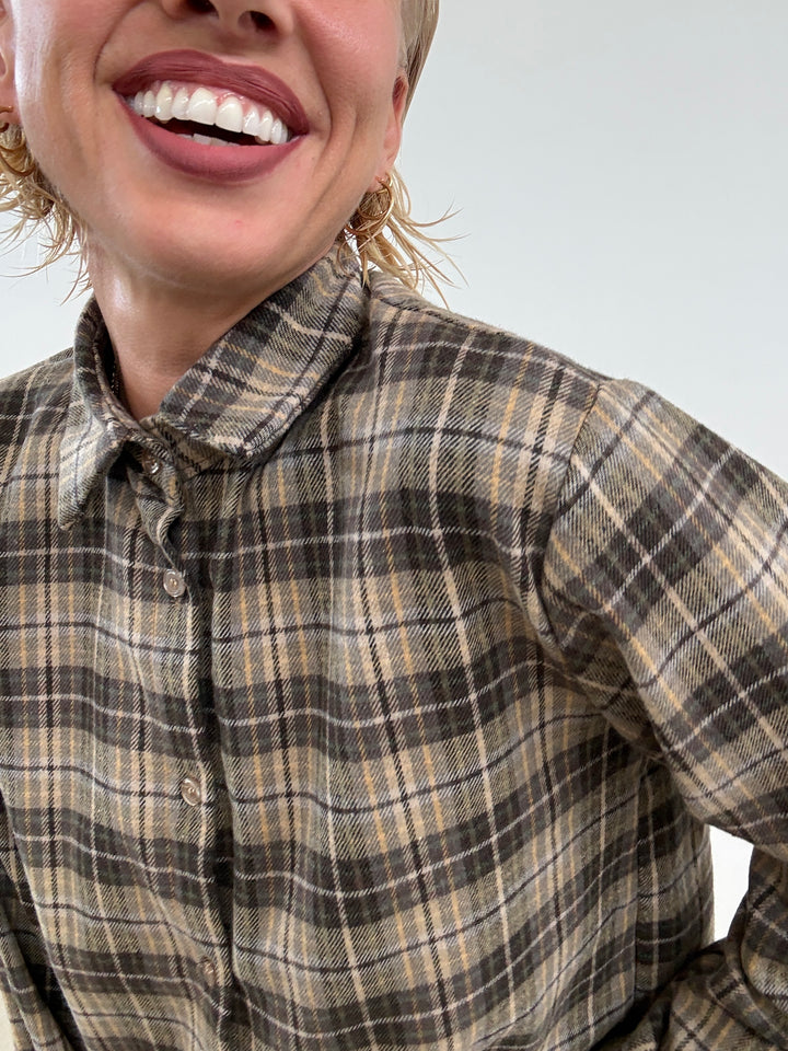 CAMICIA ISOLDE CHECK BEIGE