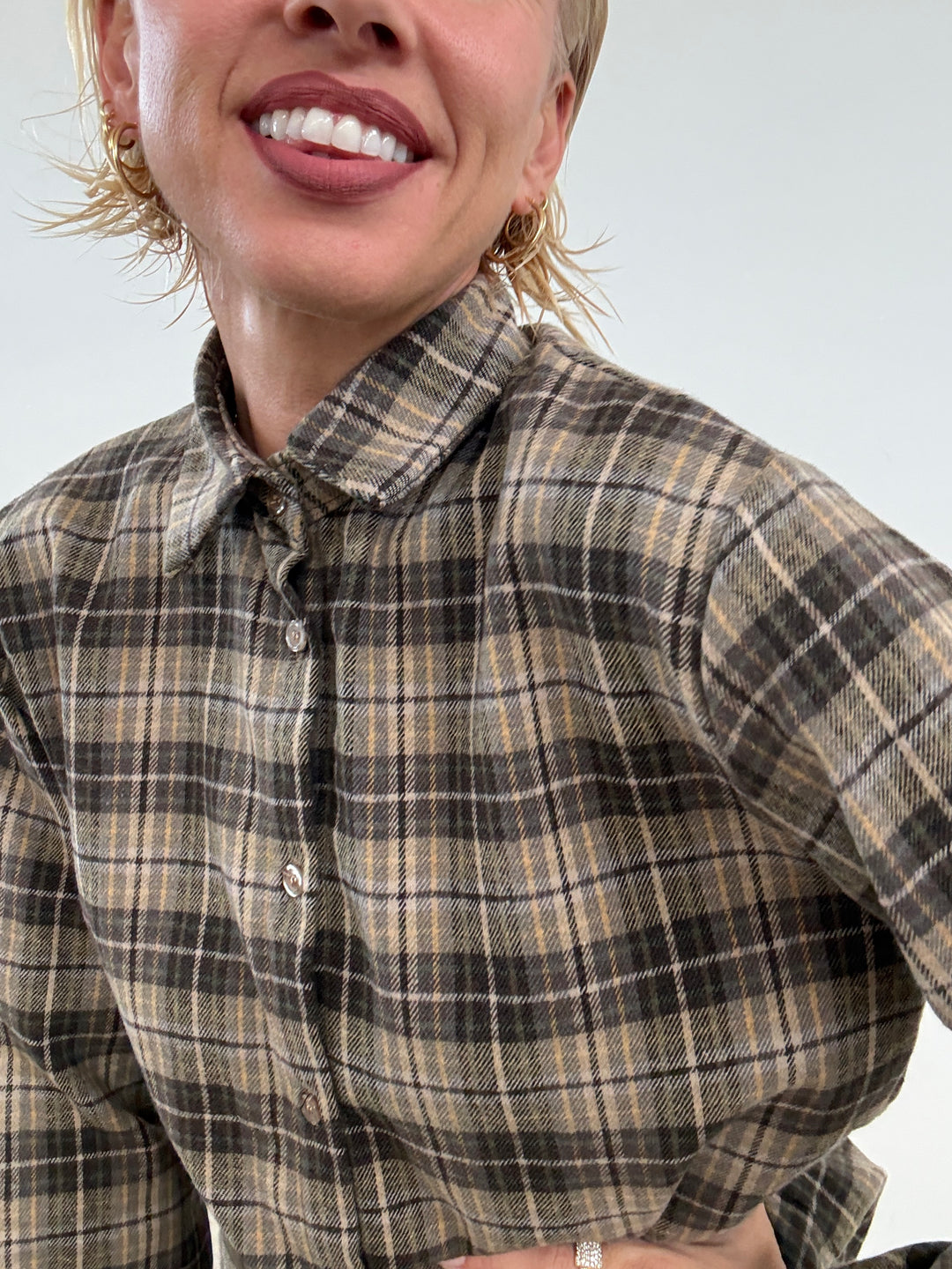 CAMICIA ISOLDE CHECK BEIGE