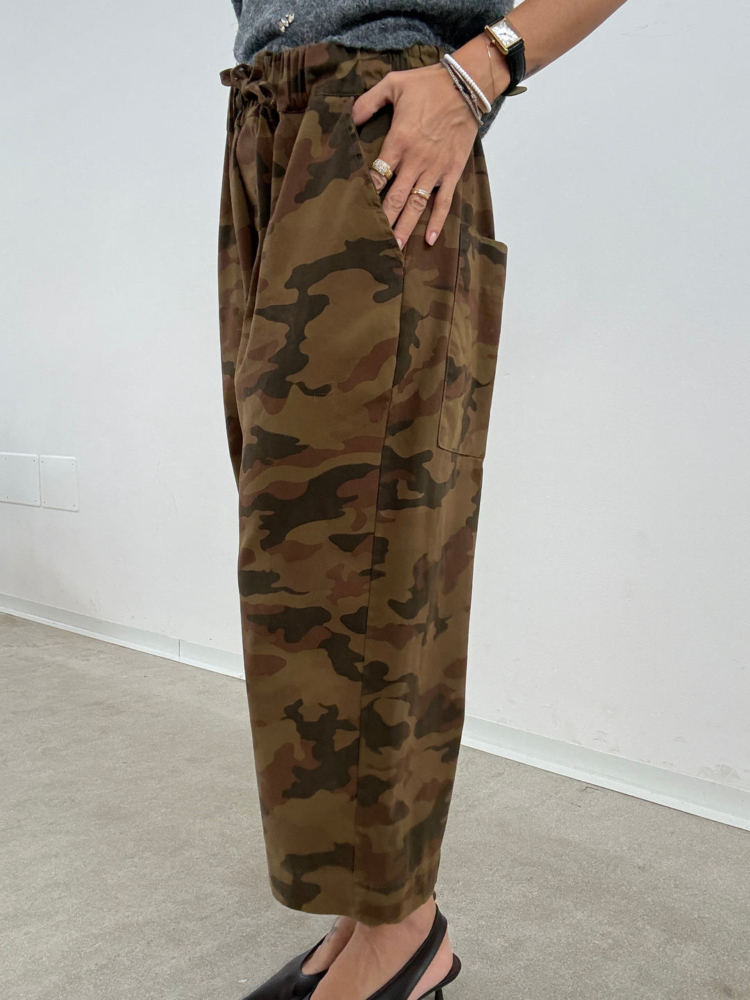 PANTA CATE CAMOUFLAGE SABBIA
