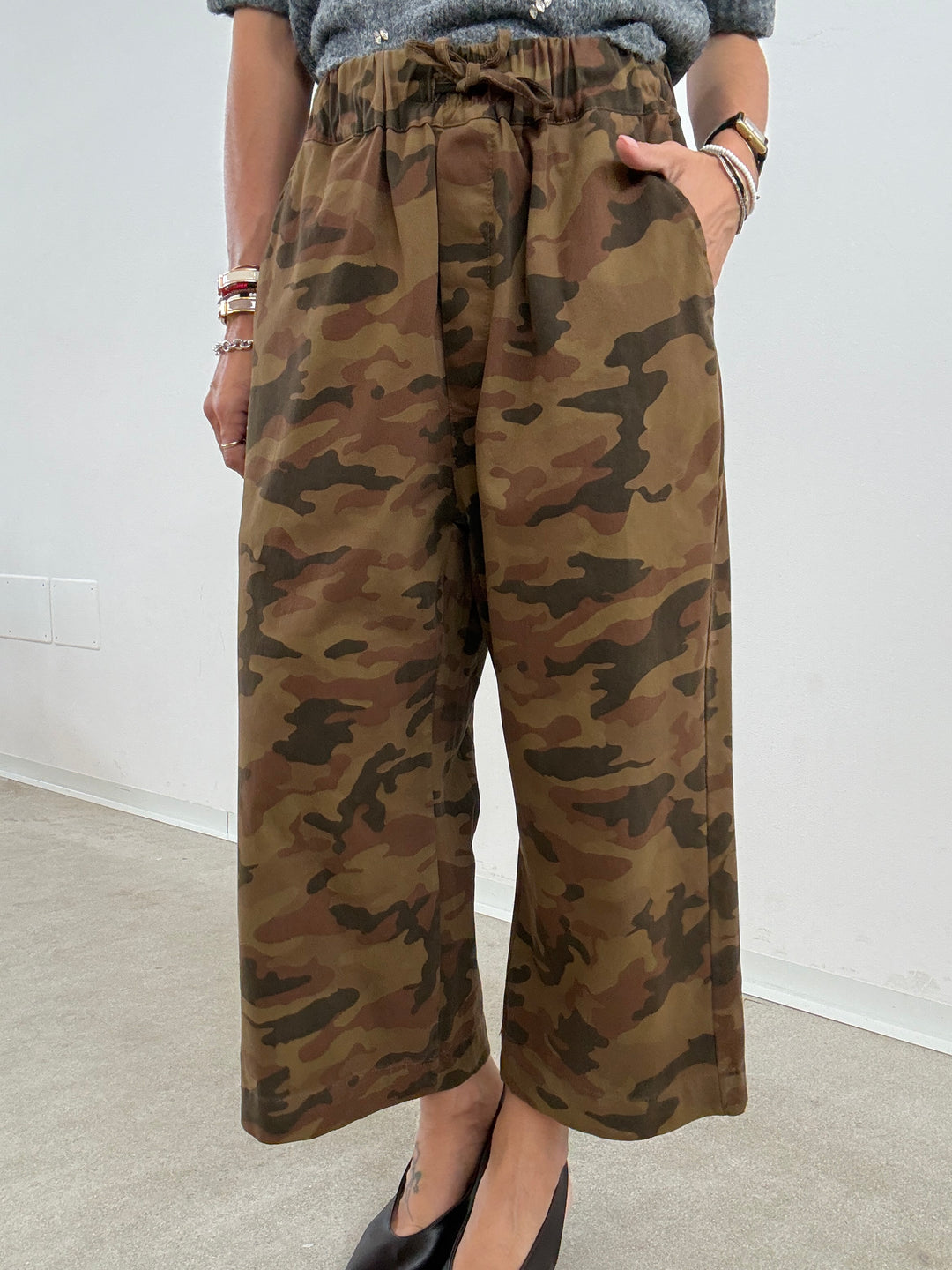 PANTA CATE CAMOUFLAGE SABBIA