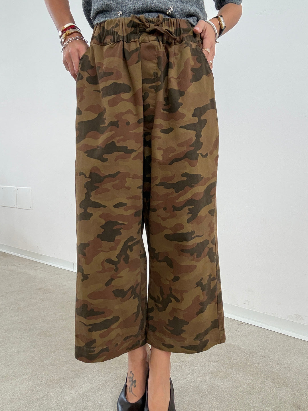 PANTA CATE CAMOUFLAGE SABBIA