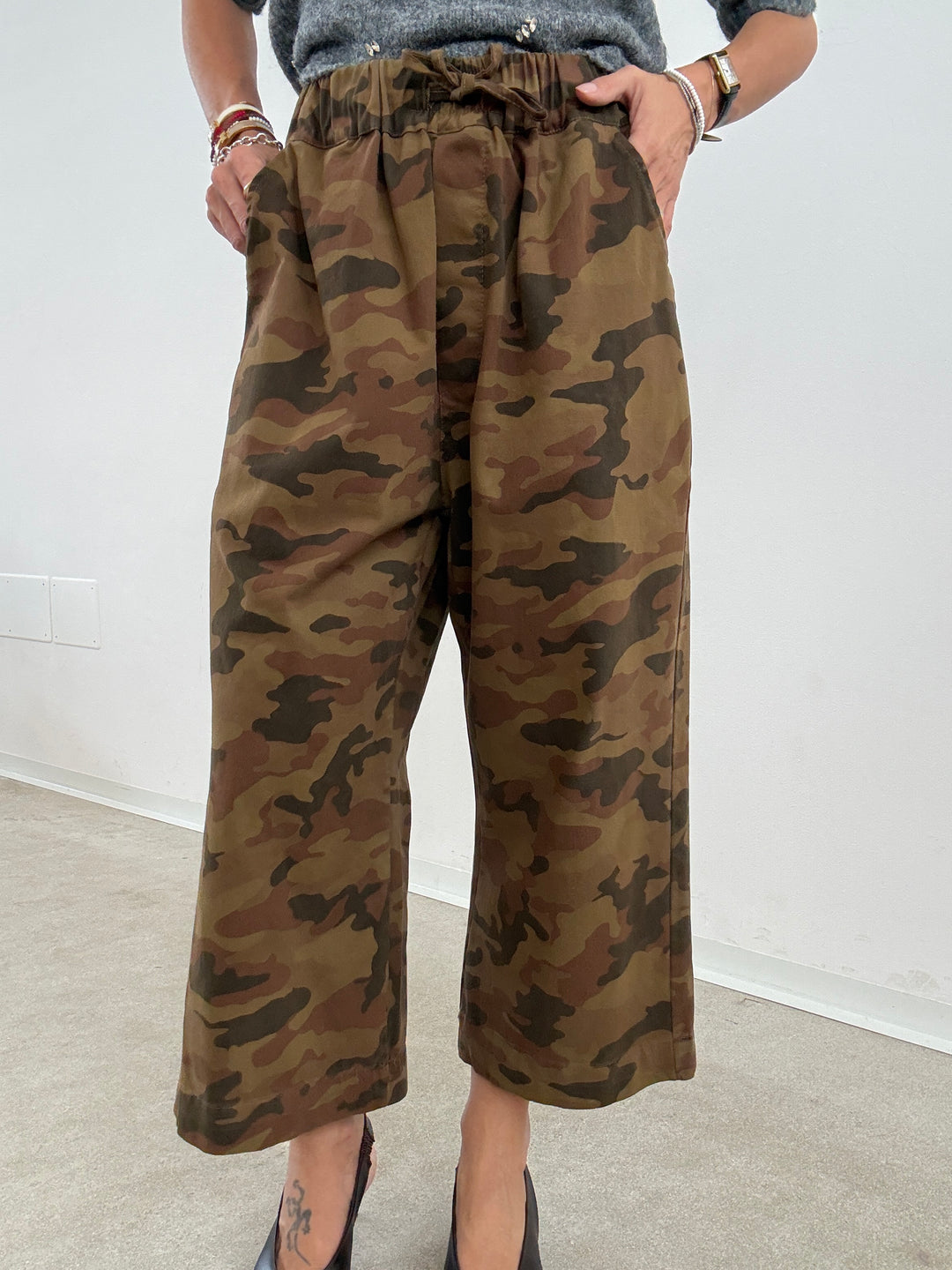 PANTA CATE CAMOUFLAGE SABBIA